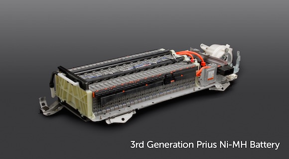 A 3rd Generation Toyota Prius Ni-MH battery. (Image: Toyota)
